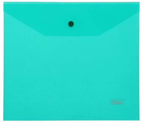 Конверт ЛЕНТА А5 полупрозрачный, с кнопкой